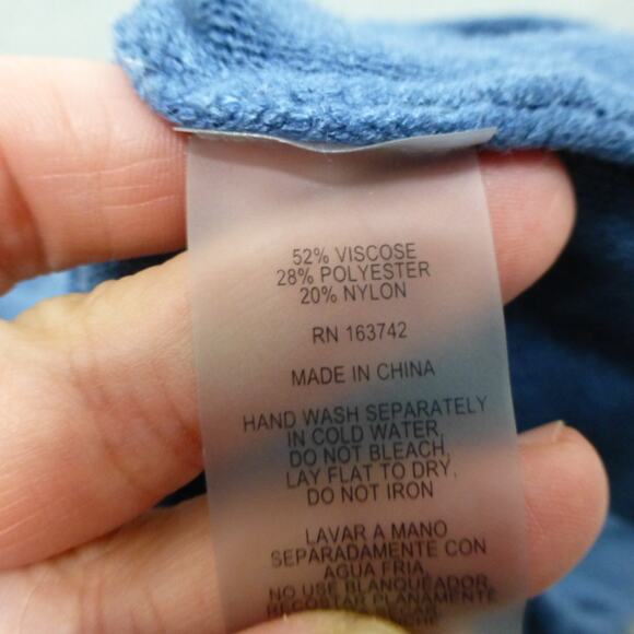 Vila Milano Sweater Womens Medium Blue Dolman Sleeve Knit - Picture 6 of 8